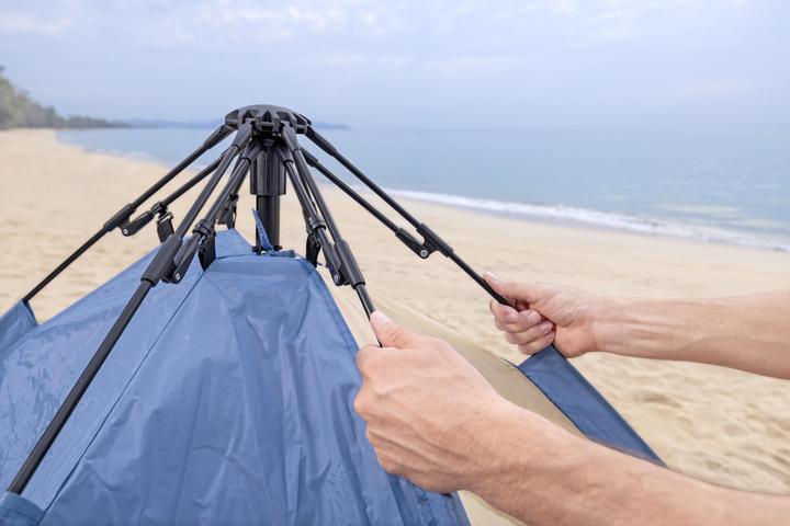 Produktbild Bestway Tent Polyester with Ventilation 107/127x240x125 cm Camping & Beach 68144 (Kuppelzelt, 3.30 kg, 4 Personen)