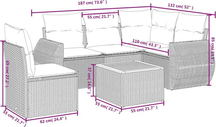 Produktbild vidaXL Nadia
