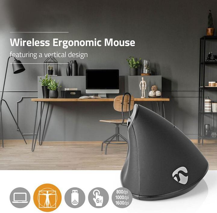 Actual product image Nedis Wireless ergonomic mouse (Wireless)