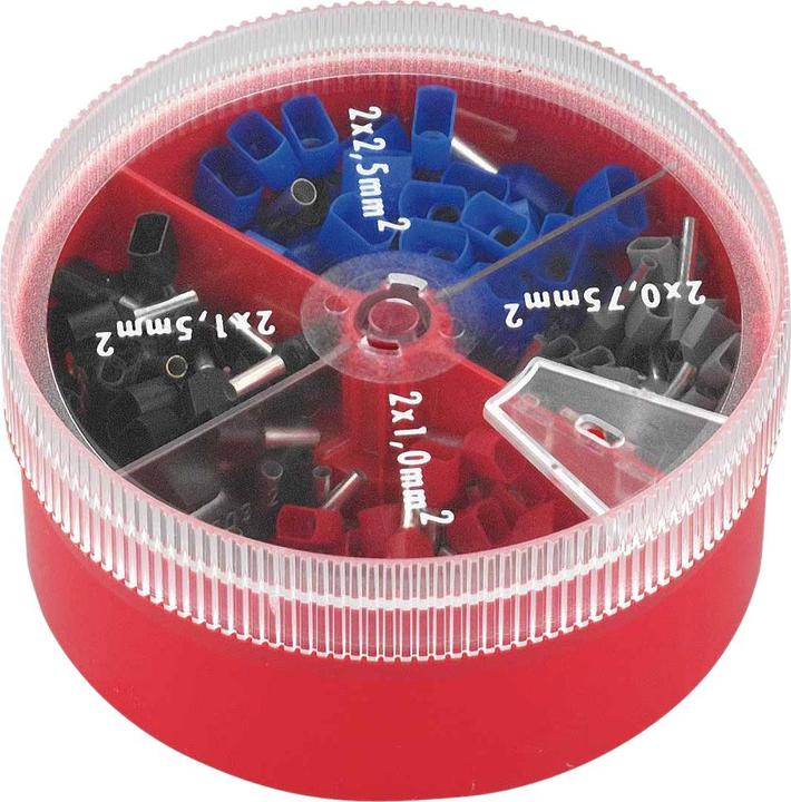 Dönges Twin wire end ferrule assortment, DIN 46228, 0.75-2.5 mm²