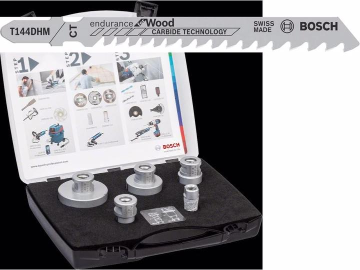 Produktbild Bosch Professional Zubehör PRO Ceramic dry X-Lock Bohrkronen-Set, 6 x 30, 8 x 30, 10 x 30, 12 x 30 mm, 4-tlg. (6.0, 8.0, 10.0, 12.0 Millimeter)