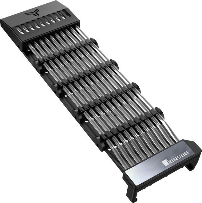 Actual product image Jonsbo DY-1 ARGB lighting for mainboard power cable (RGB)