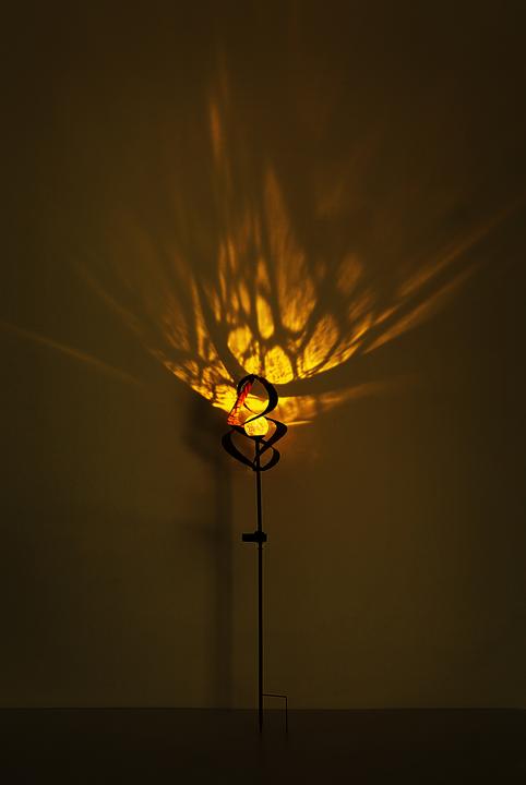 Actual product image Globo Solar Light Metal Rust Color, 1xled (IP44)
