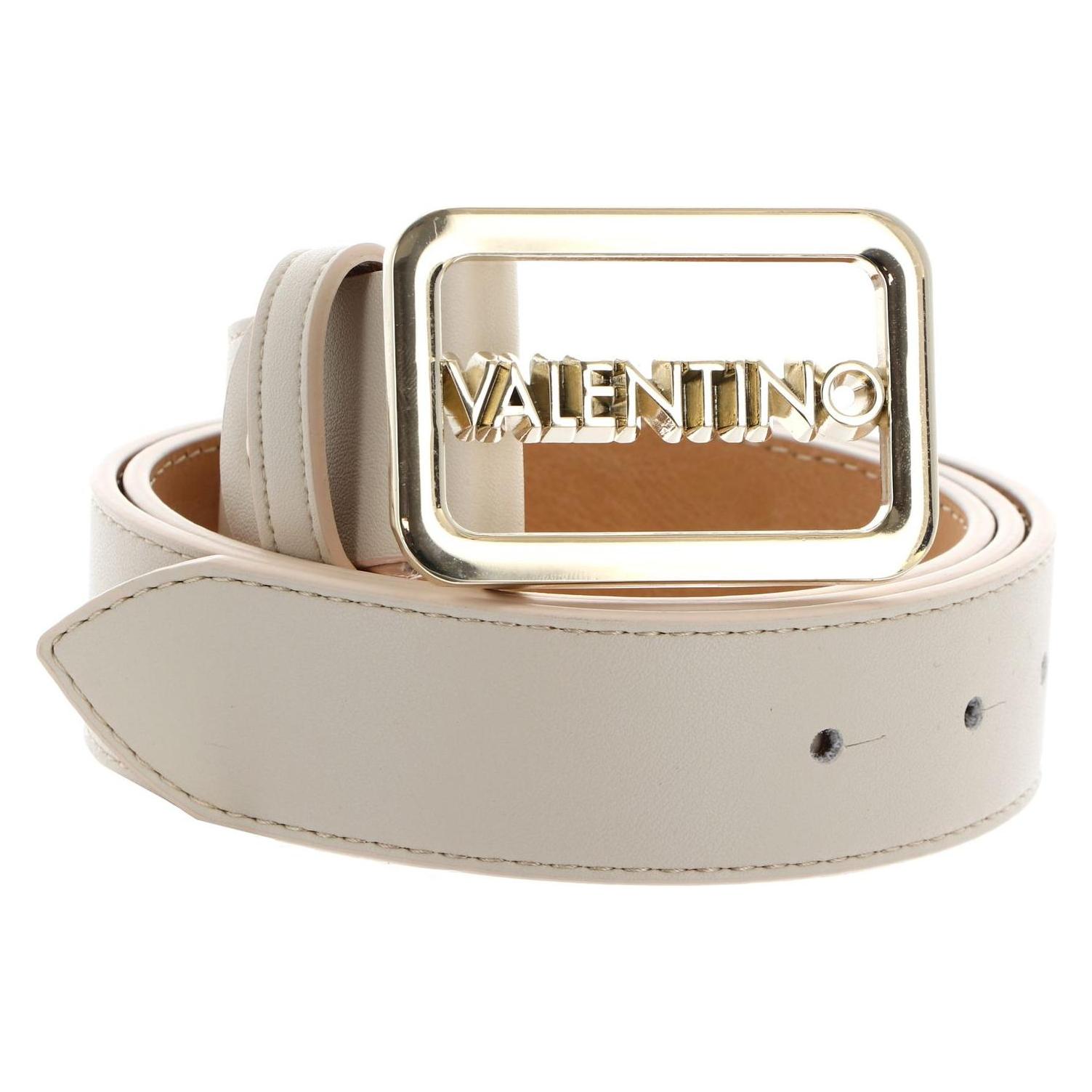 Valentino, Damen, Gürtel, Around Plaque Buckle Belt, Beige, (95)