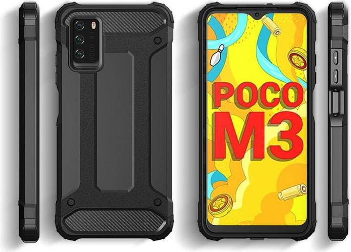 Produktbild Hurtel Hybrid Armor robuste TPU/PC Panzer Handyhülle Hard Case für Xiaomi Redmi Note 10 5G / Poco M3 Pro go (Xiaomi Redmi Note 10 5G)