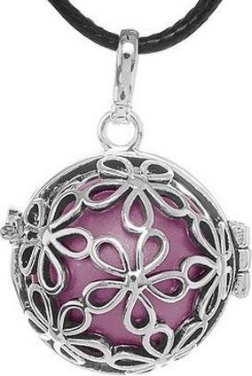 Image du produit Bell MUMMY - Collier femme Jingle petites fleurs - violet K2SF18 (L) (950 Platine)