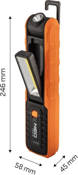 Produktbild Neo Drahtlose Werkstattlampe 500 lm COB + Sockel + Ladegerät (500 lm)