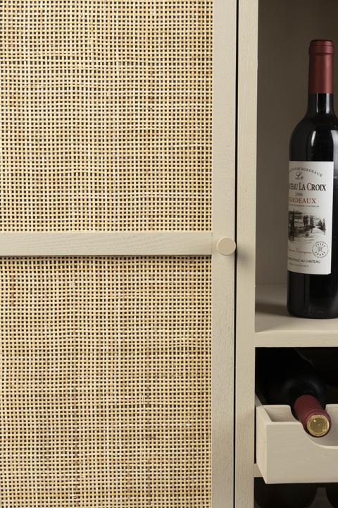 Produktbild White Label Living Cabinet (8 Flaschen, 90 x 38 x 100 cm)
