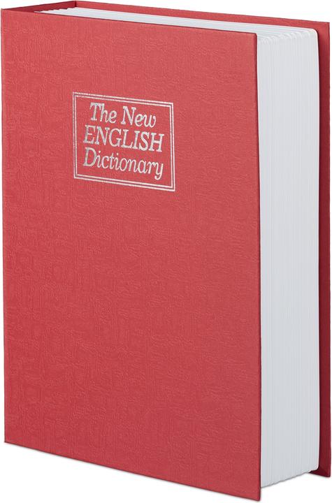 Actual product image Relaxdays Large Lockable Book Safe