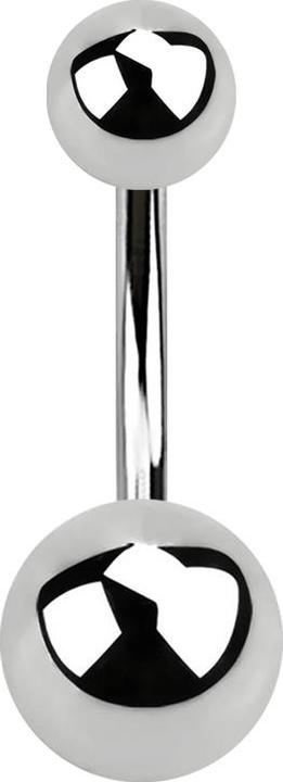 Immagine prodotto Star Piercing Banana d'argento con due palline (Acciaio chirurgico 316L, senza ottone)