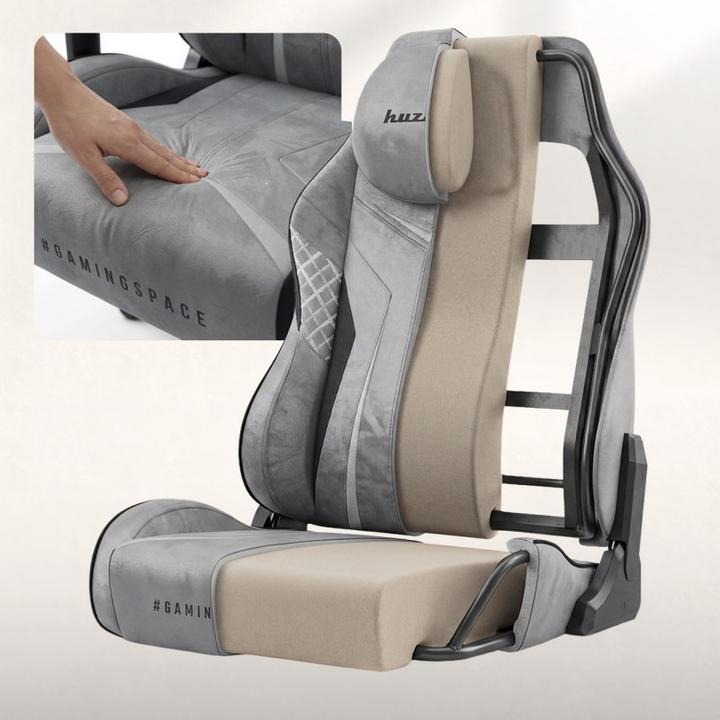 Produktbild Huzaro Fotel gamingowy zamszowy Force 8.3 Grey