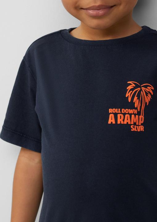 Produktbild S.Oliver T-Shirt T-Shirt mit Print und Wascheffekt (128, 134)