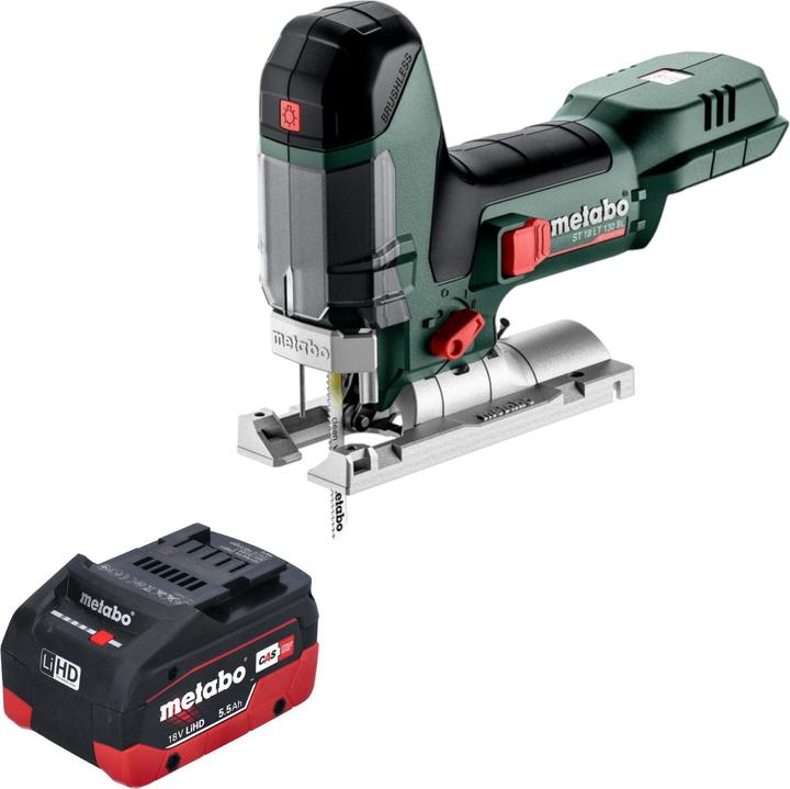 Actual product image Metabo ST 18 LT 130 BL cordless jigsaw 18 V 130 mm brushless + 1x LiHD battery 5.5 Ah - without charger