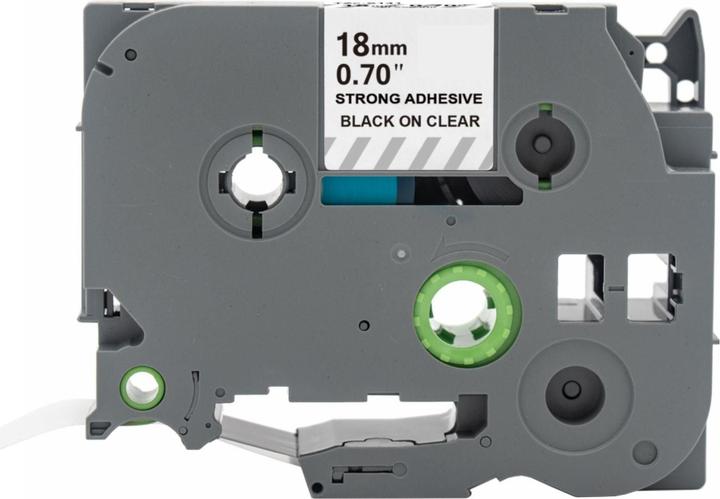 Produktbild Hermex Alternatives Etikettenband zu Brother TZe-S141 Beschriftungsband (1.80 cm, Schwarz, Transparent)