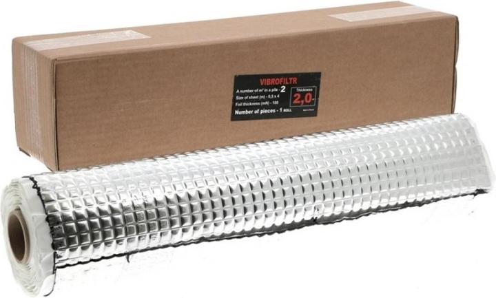 CHP Vibrofiltr Alubutyl 2,0mm selbstklebend 1Rolle 4m lang 0,5m breit