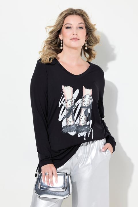 Produktbild Miamoda Langarmshirt, Classic Fit, Schuh-Motiv (58)