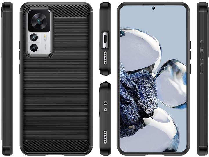 Produktbild Screenguard Xiaomi 12T Hülle Carbon Brushed Soft TPU (Xiaomi 12T)
