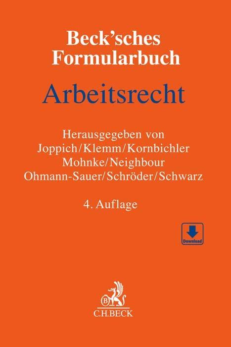 Produktbild Beck'sches Formularbuch Arbeitsrecht