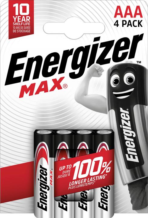 Energizer Max Alcalina (4 pz., AAA)