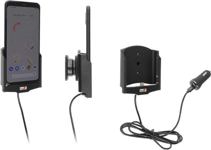 Produktbild Brodit Halter aktiv Google Pixel 4 XL mit USB-Kabel