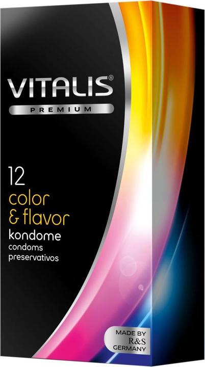 Image du produit Vitalis Condom couleur & saveur, paquet de 12 (12 pcs)