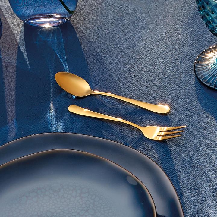 Produktbild Amefa AUSTIN Besteckset 32-teilig PVD gold (32 Stück, Besteck Set)