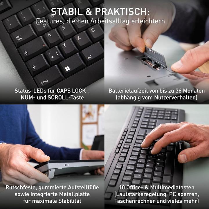 Produktbild CHERRY Stream Desktop Comfort (US, Kabellos)