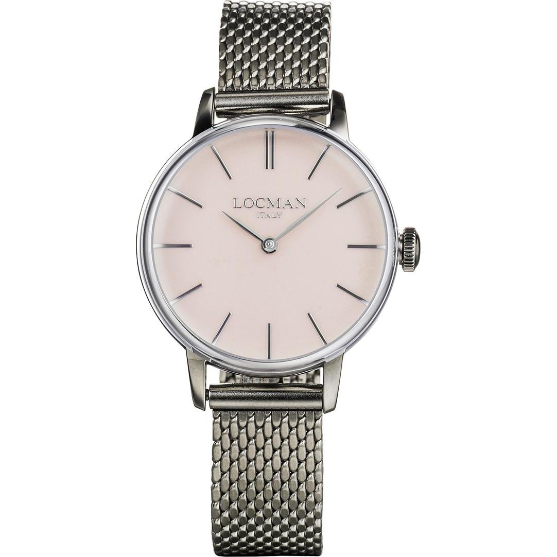 Locman, Armbanduhr, Damenuhr "1960 Lady 0253A", Silber, (Analoguhr, 32 mm)