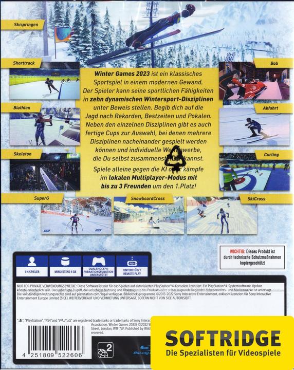 Produktbild Wild River Games Winter Games 2023 (PS4, DE)