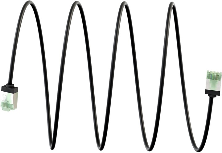 Image du produit Goobay Câble patch CAT 8.1 ultra flexible, slim, U/FTP, noir (U/FTP, CAT8.1, 3 m)