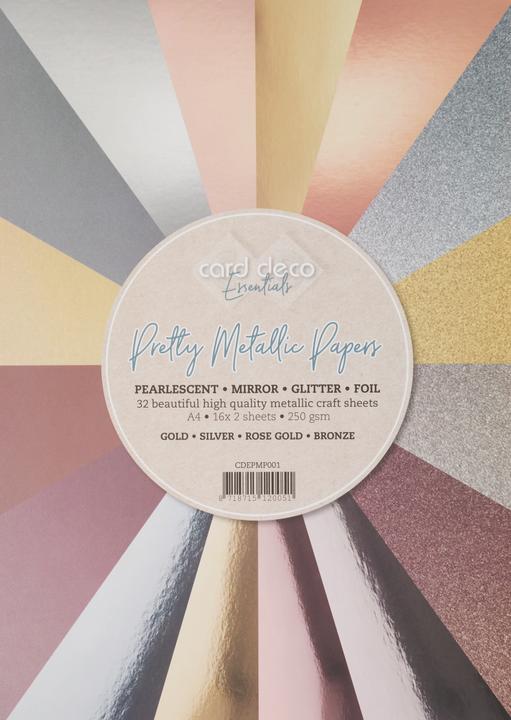 Actual product image Find it Metallic and glitter paper mix, A4, 32 sheets (250 g/m², 32x)