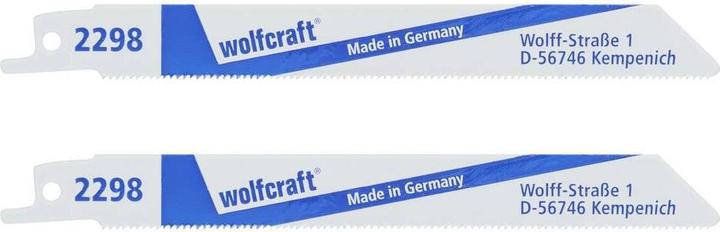 Produktbild wolfcraft 2 Säbelsägebl. BiM, Metall, fein, L=150