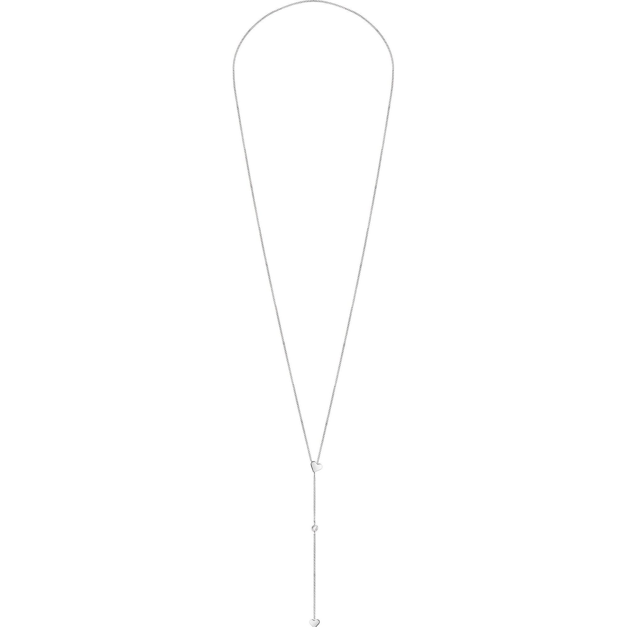 Thumbnail - Tamaris, Halsschmuck, Romantic steel necklace with hearts TJ-0028-N-60 (L), (Edelstahl, 71 cm)