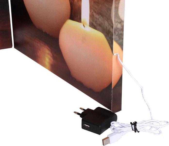 Immagine prodotto Swisshandel24 Paravent Buddha a LED, parete divisoria, timer a rete 180x200cm 15 LED - 43237