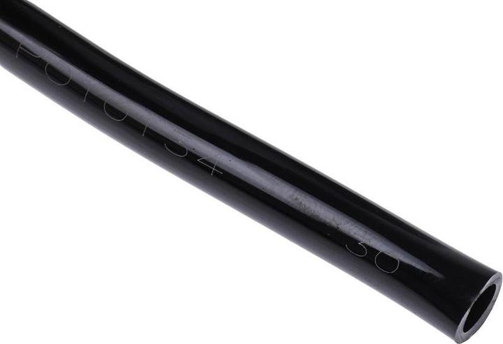 RS PRO Polyurethane Tube, Black 4mm ID, 6mm OD