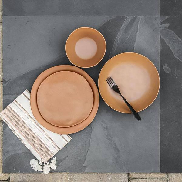 Actual product image Tarhong Petite assiette PLANTA, Ã˜21.6cm, terracotta, set 4 pces (4 x, 21.60 cm)