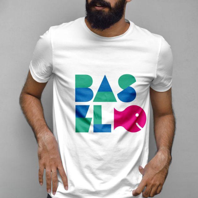 Actual product image CreaDiva Basler Lyybli - T-Shirt Basel Fisch weiss, Grösse XS (XS)