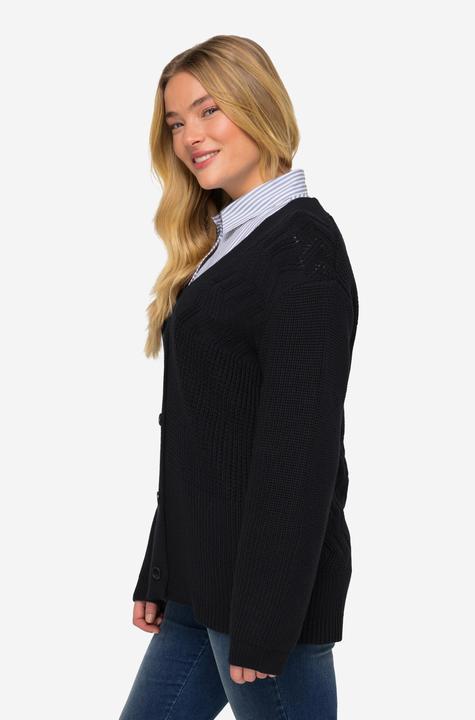 Image du produit Laurasøn Strickjacke, Patch-Look (XL)