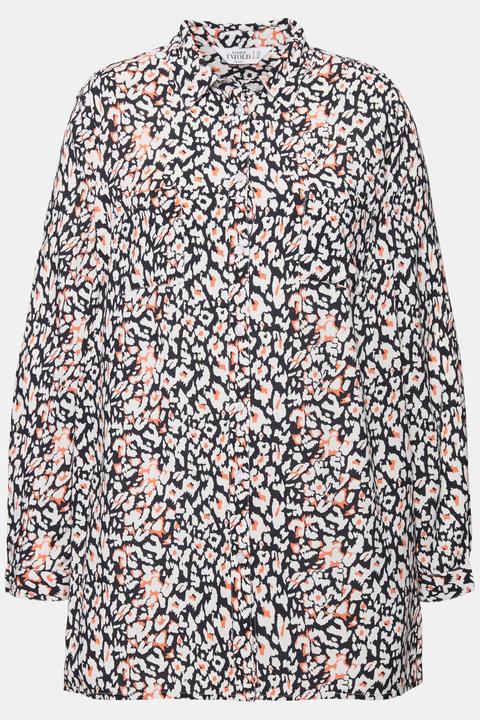 Actual product image Studio Untold Leopard Print Button Down Blouse (50, 52)