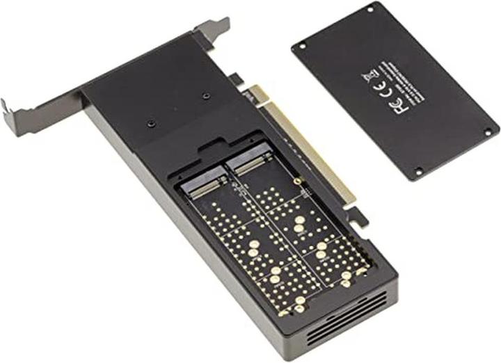 Produktbild Kalea-informatique PCIe 3.0 x16-Controllerkarte für 4 M.2 NVMe SSDs mit PLX PEX8747-Chipset und Kühlkörper