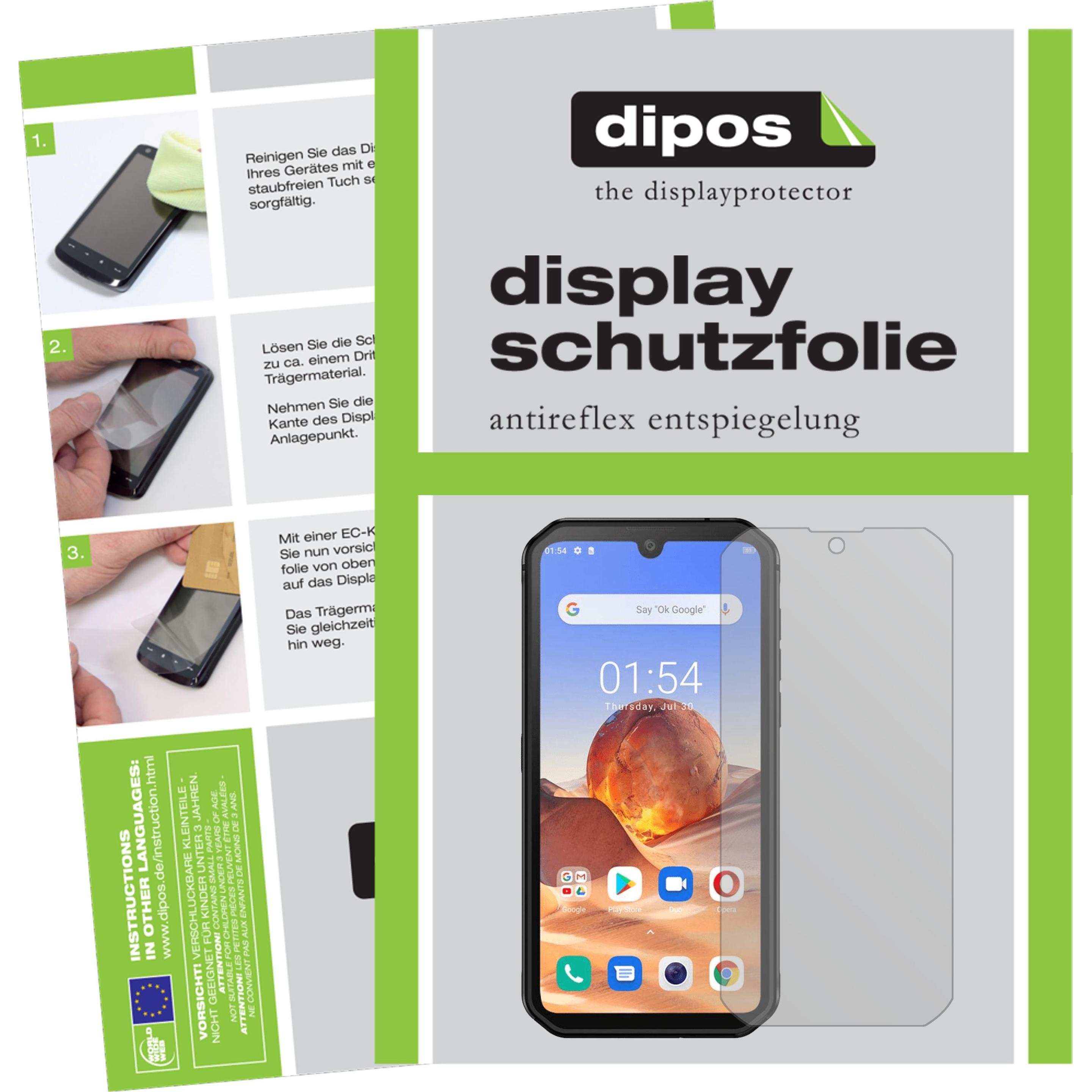 Dipos Displayschutzfolie Antireflex (2 Stück, Blackview BV9900E), Smartphone Schutzfolie, Transparent