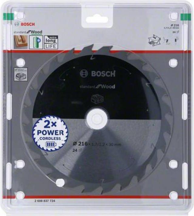 Produktbild Bosch Professional Zubehör PRO Wood cordless Kreissägeblatt, 216 x 1,7 x 30 mm