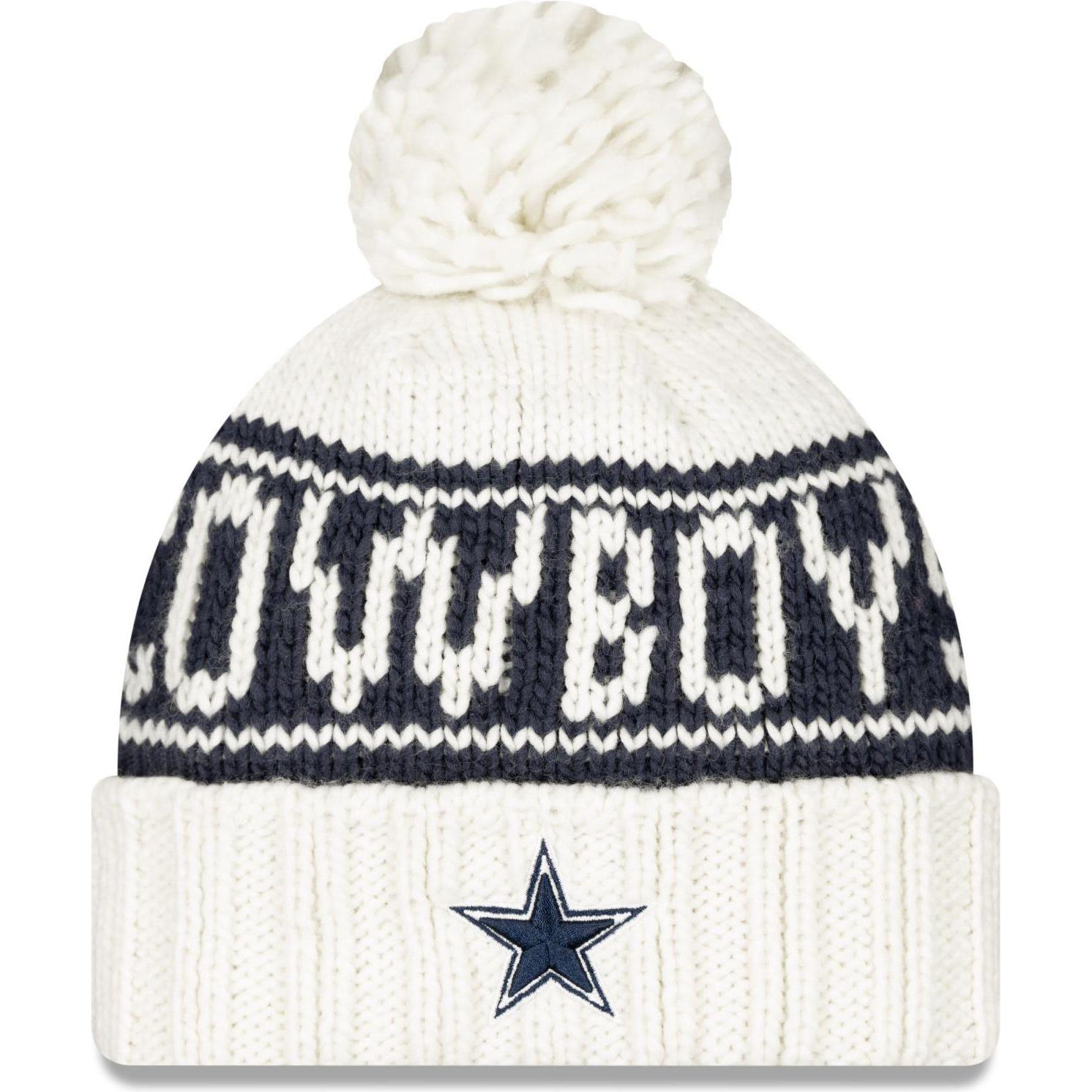 New Era, Damen, Cap, Sideline Damen Winter Mütze - NFL Dallas Cowboys, Weiss, (One Size)