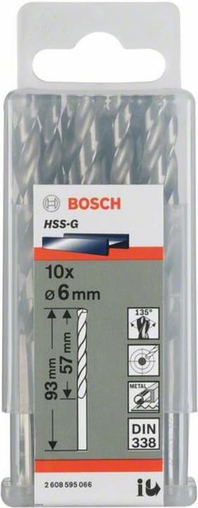 Actual product image Bosch Professional Zubehör PRO Metal HSS-G twist drill, 3.5 x 39 x 70 mm (3.5 mm)
