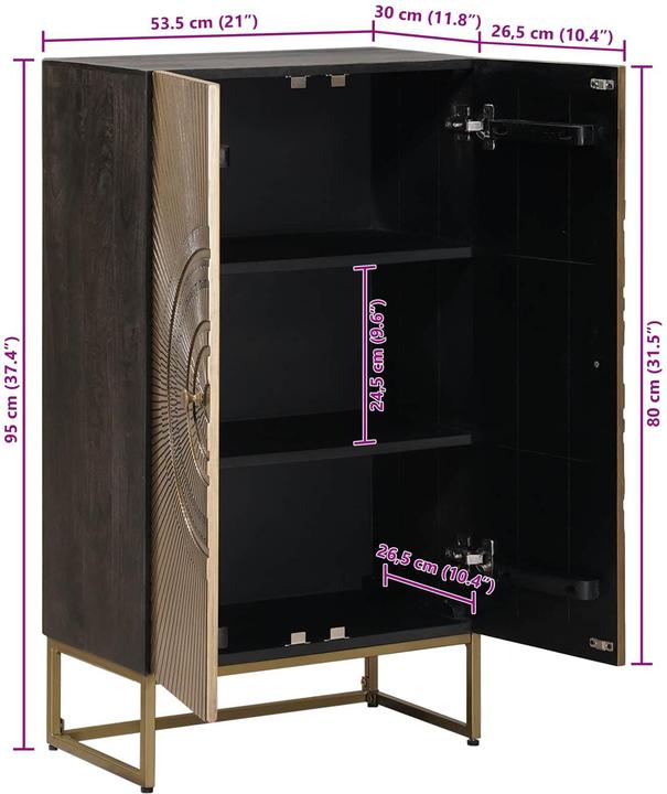 Image du produit vidaXL Highboard (53.50 x 30 x 95 cm)