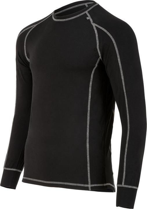 Actual product image Highlander Bamboo 190 Mens L/S Top Black L (L)