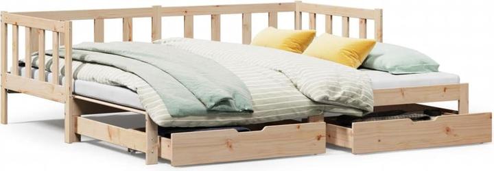 Produktbild vidaXL Tagesbett Ausziehbar mit Schubladen (90 x 200 cm)
