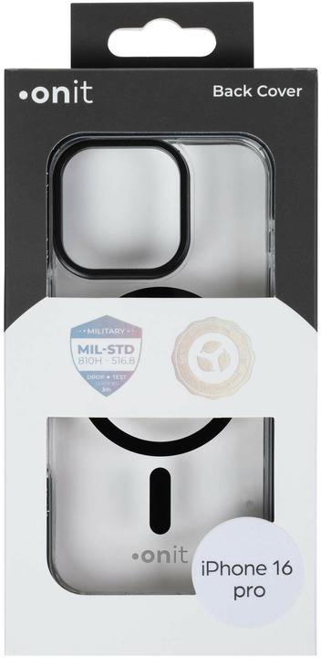 Produktbild Onit Back Cover Armorix iPhone 16 Pro Schwarz transparent (Apple iPhone 16 Pro)