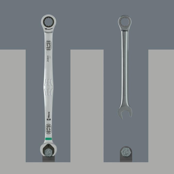 Actual product image Wera 6007 Joker Imperial 8 Set 1 Maul-Ringratschenschlüssel-Satz, zöllig (10 mm, 11 mm, 12 mm, 13 mm, 14 mm, 15 mm, 16 mm, 17 mm, 18 mm, 19 mm, 8 mm, 9 mm)