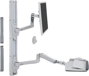 Actual product image Ergotron LX Wall Mount System - Mounting Kit (Wall Arm, Mouse Mount, Keyboard Arm, Han (Wall, 32", 11.30 kg)